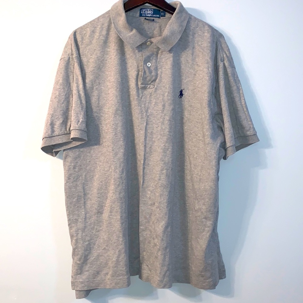 Polo Ralph Lauren Men's Short Sleeve Shirt - Gray - Extra Large